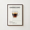 Affiche Affiche Cocktail - Café Americano Hebumo