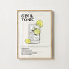 Affiche Affiche Gin & Tonic Hebumo