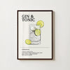 Affiche Affiche Gin & Tonic Hebumo