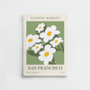 San Francisco - Affiche Marchés aux fleurs