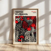 Red Mushrooms - Affiche Yayoi Kusama