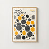 Points Orange & Noir - Affiche Yayoi Kusama Hebumo