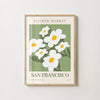 San Francisco - Flower Markets Poster