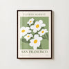 San Francisco - Affiche Marchés aux fleurs